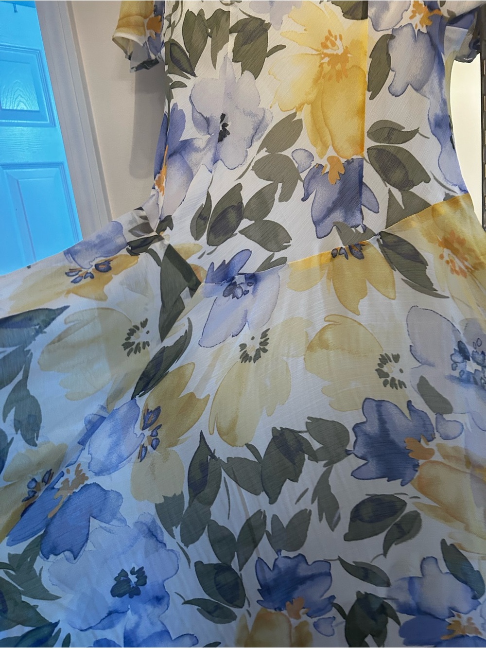 Rabbit Rabbit Rabbit Yellow & Lavender Floral Midi Dress - Picture 6 of 9